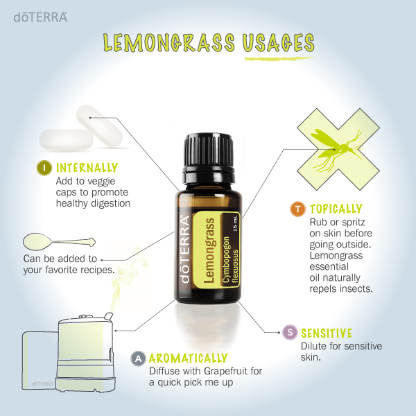 Doterra Lemongrass Essential Oil - Benefits and How To Use  Lemongrass  essential oil uses, Lemongrass essential oil benefits, Lemongrass essential  oil